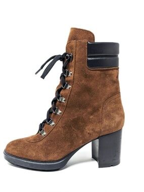 Aquatalia Iriana Women Waterproof Suede Heel Boots 9